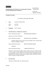 Journal of the 315th Plenary Meeting of the Forum for Security Co-operation (it)