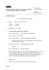 Journal of the 315th Plenary Meeting of the Forum for Security Co-operation (es)