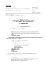 Forum for Security Co-operation Decision No. 1/01 (it)