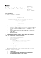 Forum for Security Co-operation Decision No. 1/01 (fr)