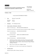 Journal of the 312th Plenary Meeting of the Forum for Security Co-operation (fr)