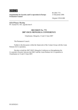 Permanent Council Decision No.772