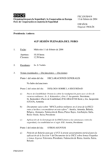 Journal of the 413th Plenary Meeting of the Forum for Security Co-operation (es)