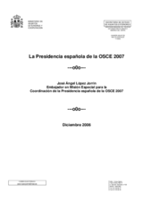 The 2007 Spanish Chairmanship of the OSCE (es)