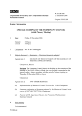 Journal of the 644th Special Plenary Meeting of the Permanent Council