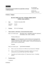 Journal of the 644th Special Plenary Meeting of the Permanent Council (fr)