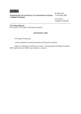 Permanent Council Decision No. 400 (it)
