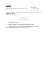 Permanent Council Decision No. 400