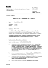 Journal of the 494th Plenary Meeting of the Permanent Council (fr)