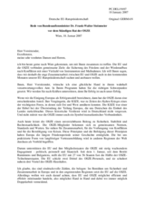 Address by the German Presidency of the European Union, Federal Minister for Foreign Affairs Frank -Walter Steinmeier (de)