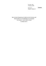 Address by the German Presidency of the European Union, Federal Minister for Foreign Affairs Frank -Walter Steinmeier (ru)