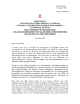 Statement by the Delegation of Serbia in response to the address by the German Presidency of the European Union , Federal Minister for Foreign Affairs Frank -Walter Steinmeier (de)
