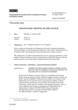 Journal of the 647th Plenary Meeting of the Permanent Council