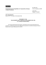 Permanent Council Decision No. 384 (es)