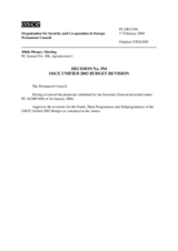 Permanent Council Decision No. 594