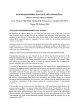 Speech by the Chairman-in-Office, Minister of Foreign Affairs of Bulgaria, H.E. Dr. Solomon Passy, on the occasion of the Winter Meeting of the OSCE Parliamentary Assembly