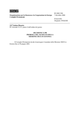 Permanent Council Decision No. 390 (it)