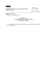 Permanent Council Decision No. 392