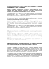 Activity report of the Chairman-in-Office (es)