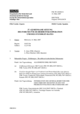 Journal of the 27th Joint Meeting of the Forum for Security Co-operation and the Permanent Council (de)