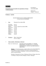 Journal of the 312th Plenary Meeting of the Permanent Council (fr)