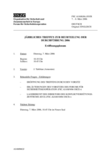 Journal of the 2006 Annual Implementation Assessment Meeting (de)