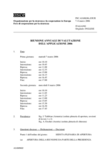 Journal of the 2006 Annual Implementation Assessment Meeting (it)