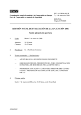 Journal of the 2006 Annual Implementation Assessment Meeting (es)