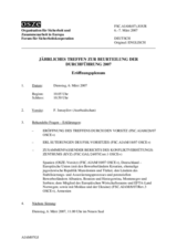 Journal of the 2007 Annual Implementation Assessment Meeting (de)