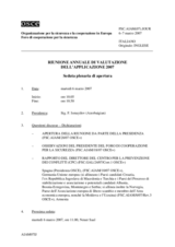 Journal of the 2007 Annual Implementation Assessment Meeting (it)