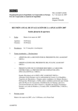 Journal of the 2007 Annual Implementation Assessment Meeting (es)