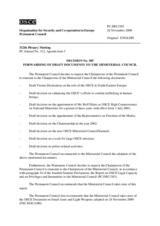 Permanent Council Decision No. 385