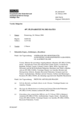 Journal of the 497th Plenary Meeting of the Permanent Council (de)