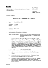 Journal of the 497th Plenary Meeting of the Permanent Council (fr)