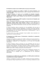 Activity report of the Chairman-in-Office (es)