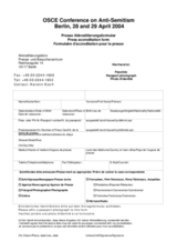 Registration form