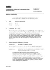 Journal of the 498th Plenary Meeting of the Permanent Council