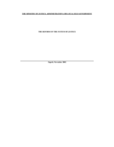 The Reform of the System of Justice