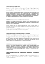 Activity report of the Chairman-in-Office