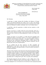 Statement by the Delegation of Georgia in response to H.E. the Minister of Foreign Affairs of the Russian Federation, Mr. Segei Lavrov