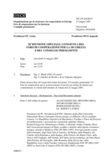 Journal of the 28th Joint Meeting of the Forum for Security Co-operation and the Permanent Council (it)