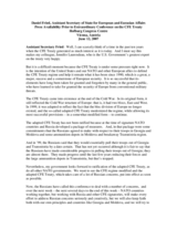 Transcript of press conference with Daniel Fried, U.S. Assistant Secretary of State for European and Eurasian Affairs