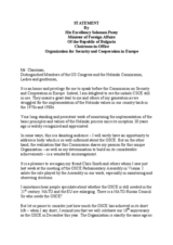 Statement by Solomon Passy to the Commission on Security and Co-operation in Europe