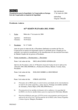 Journal of the 417th Plenary Meeting of the Forum for Security Co-operation (es)