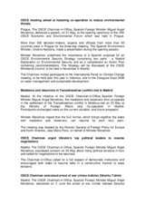 Activity report of the Chairman-in-Office