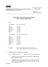 Journal of the 2004 Annual Implementation Assessment Meeting (it)