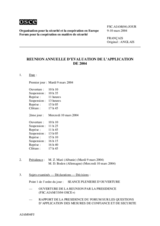 Journal of the 2004 Annual Implementation Assessment Meeting (fr)