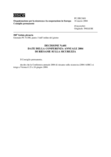 Permanent Council Decision No. 601 (it)