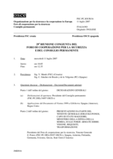 Journal of the 29th Joint Meeting of the Forum for Security Co-operation and the Permanent Council (it)