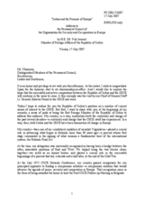 Address by Vuk Jeremic, Minister of Foreign Affairs of the Republic of Serbia, to the Permanent Council